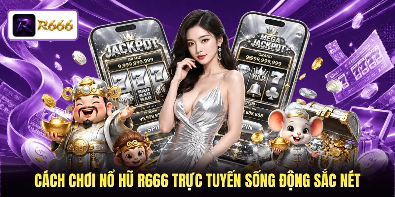 Cách chơi nổ hũ R666 trực tuyến sống động sắc nét