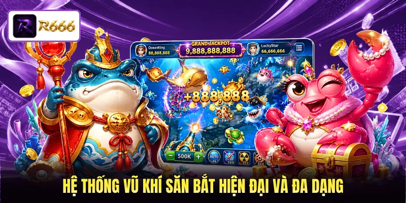 Hệ thống vũ khí săn bắt hiện đại và đa dạng