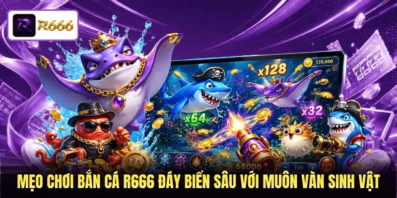 Mẹo chơi bắn cá R666 đáy biển sâu với muôn vàn sinh vật